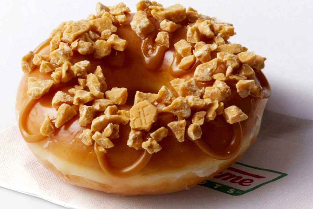 Krispy Kreme Hershey's Gold donut