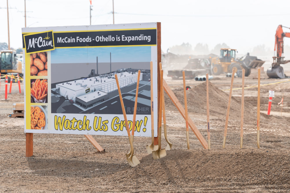 McCain Foods Othello plant expansion groundbreaking