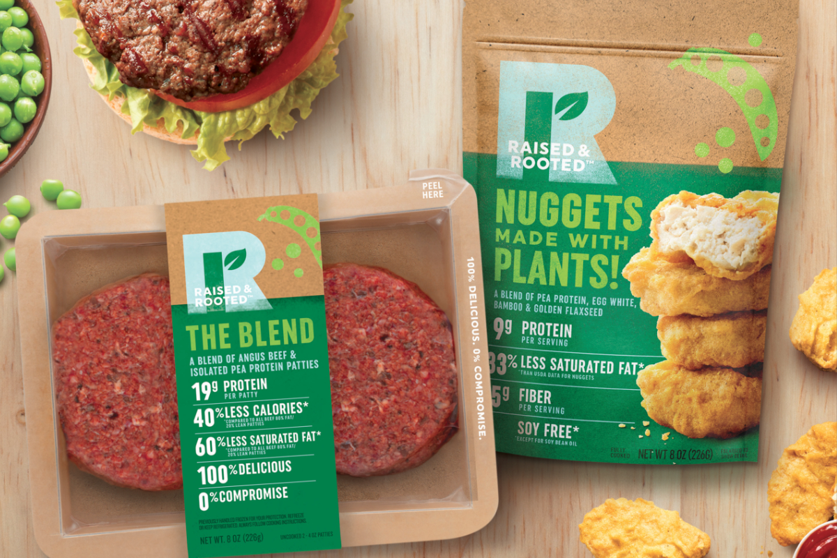 Raised & Rooted plant-based and blended products, Tyson Foods