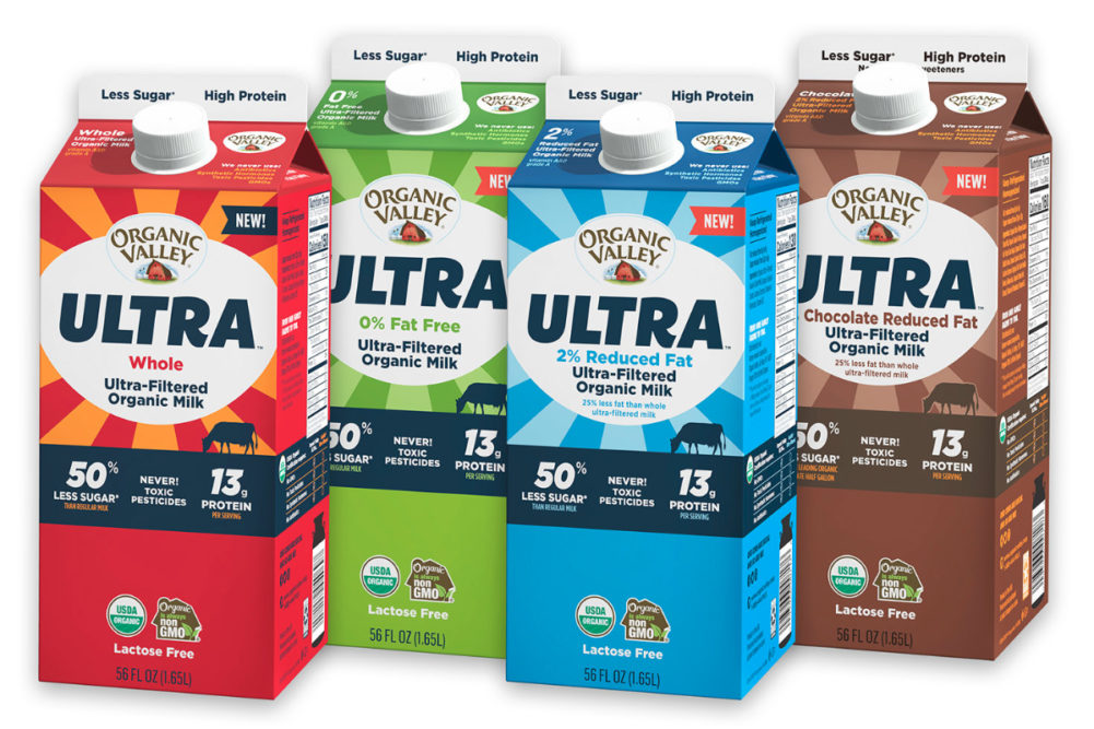 Organic Valley Ultra organic, ultra-filtered milk