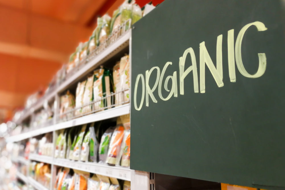 organic food aisle