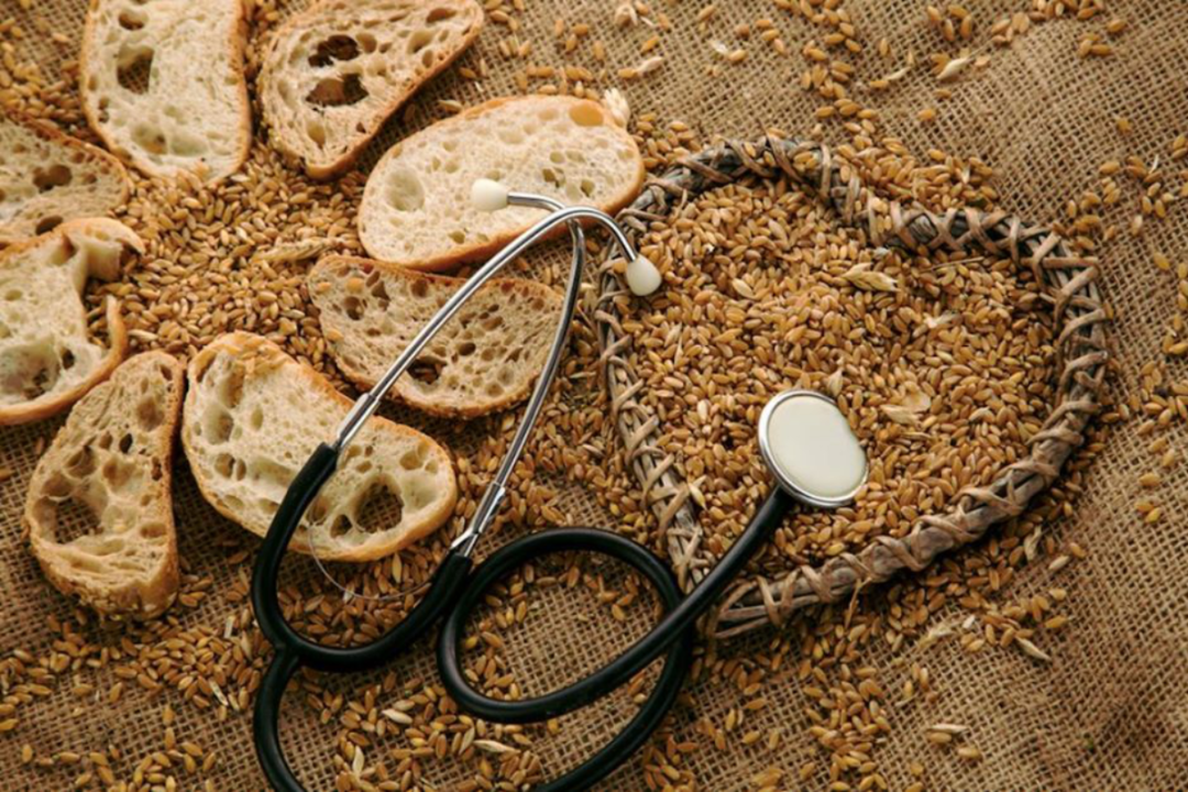 Enriched grain breads with a stethoscope