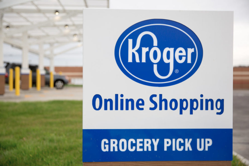 Kroger grocery pick up sign