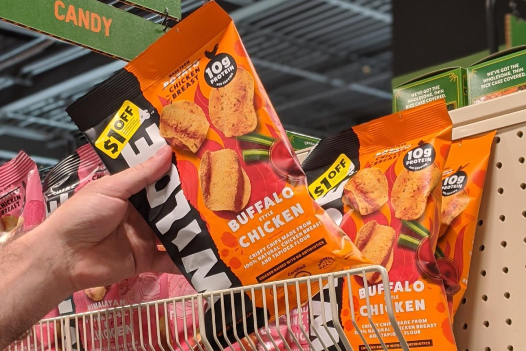 Wilde Brands' chips on grocery store shelf