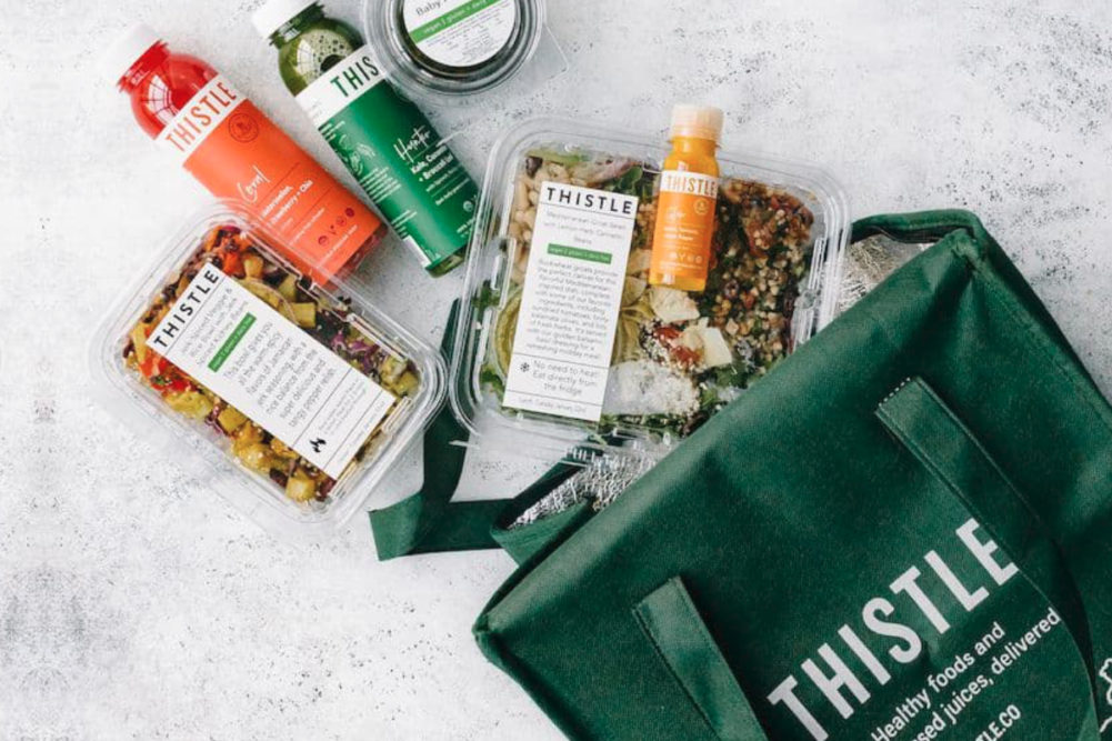 Thistle meal kit delivery bag