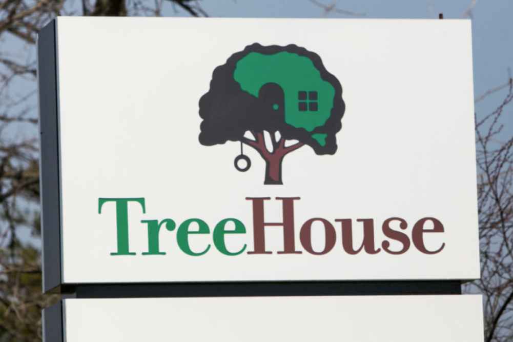 TreeHouse Foods sign outside of corporate facility