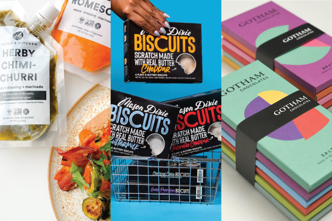 Haven's Kitchen sauces, Mason Dixie biscuits and Gotham Chocolate bars