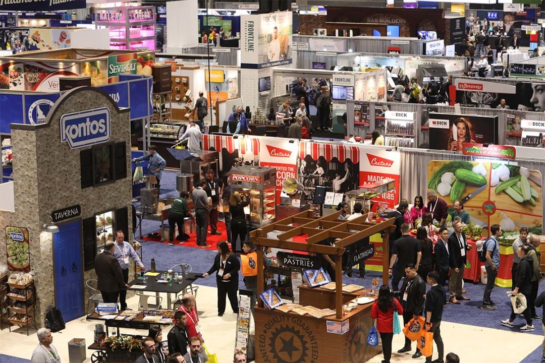 exhibit booths at the National Restaurant Show