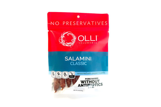 Olli salamini packaging