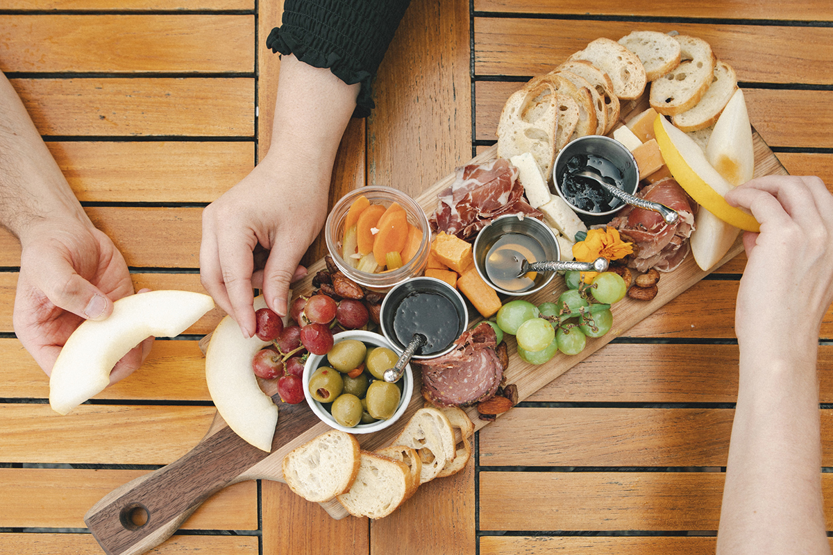 Pure Flavor melon charcuterie board