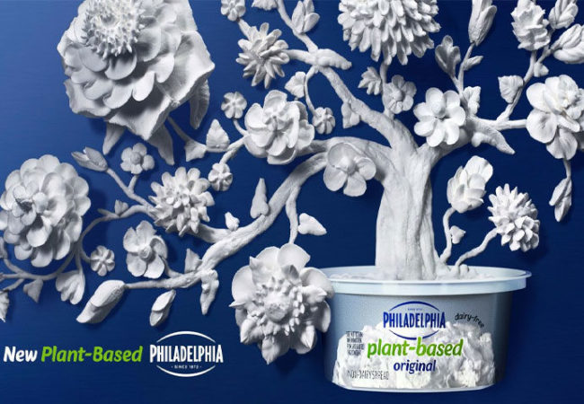 Philadelphia plant-based cream cheese packaging