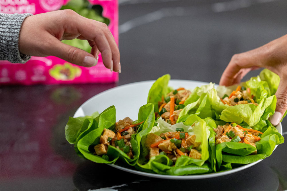 lettuce wraps on a plate