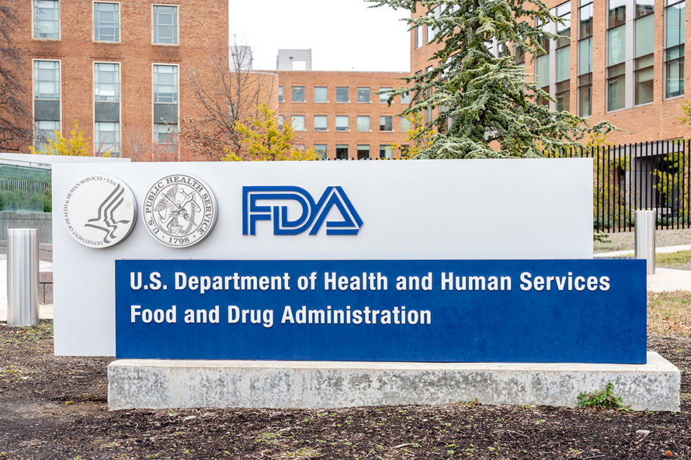 FDA sign outside of office building