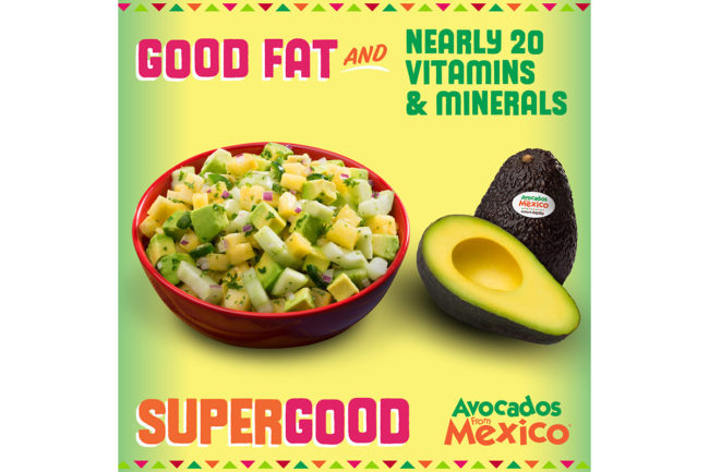 infographic with avocados