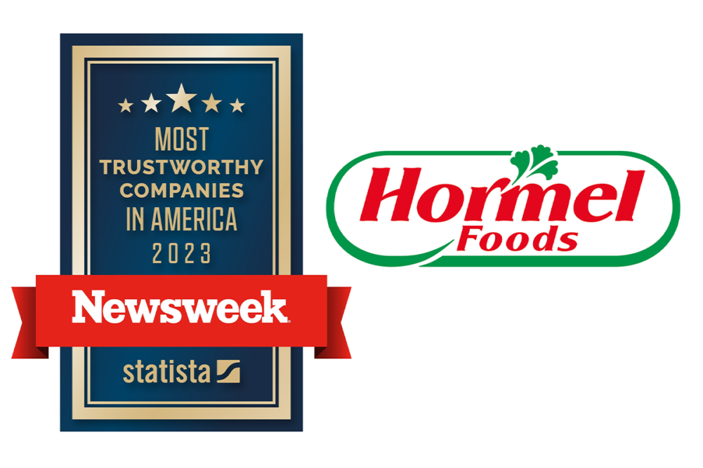 Hormel Foods and Most Trusted Companies logos