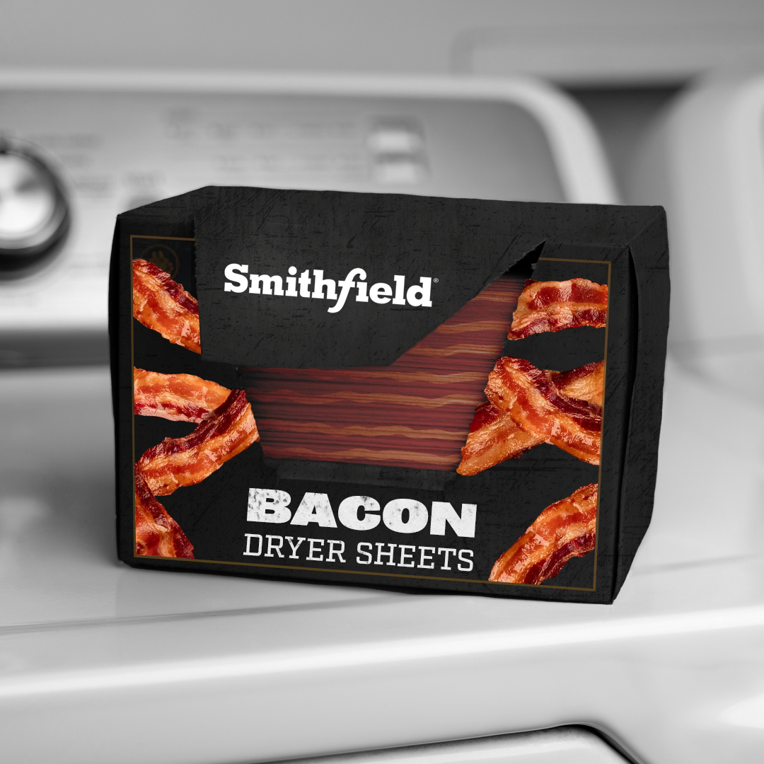smithfield bacon dryer sheets package