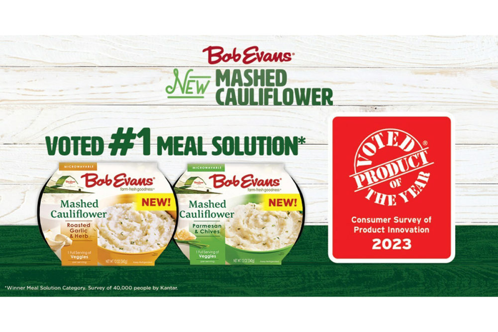Bob Evans mashed cauliflower packaging
