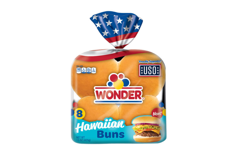 Wonder Hawaiian Buns packaging