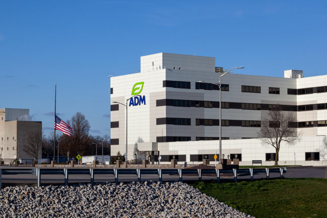 building with ADM logo