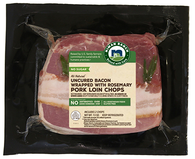 Niman Ranch pork chops packaging