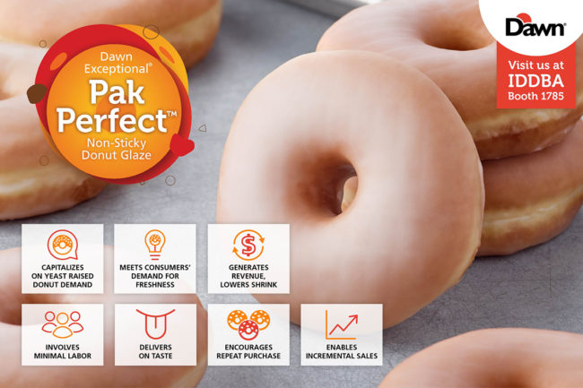 Donuts Go Further with Pak Perfect™ Non-Sticky Donut Glaze