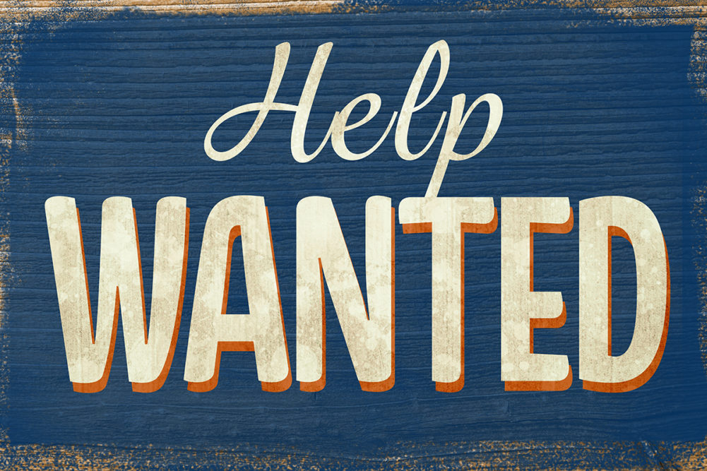 Help wanted sign