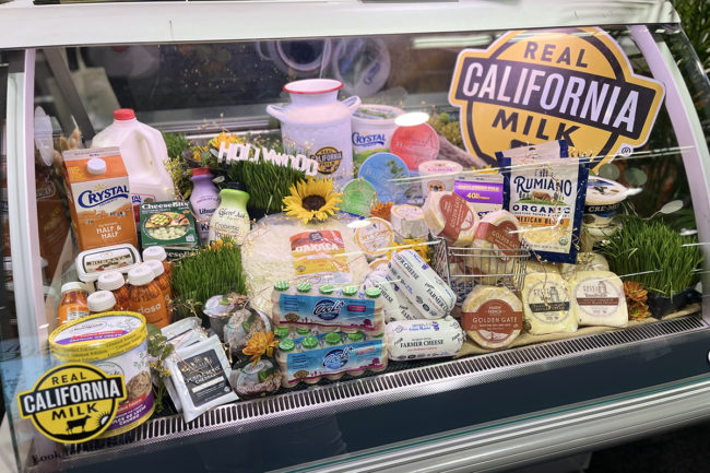 California Milk Advisory Board cheese brands in refrigerated case