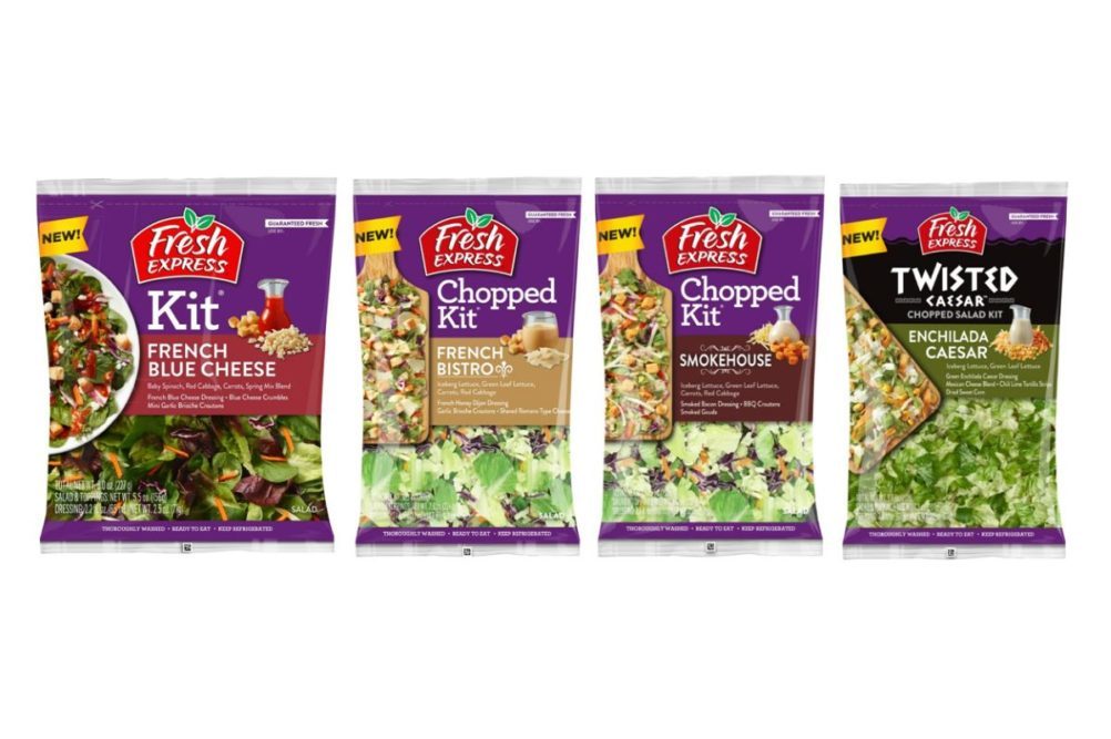 Fresh Express Salad Kits packaging on white background