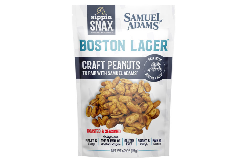 Samuel Adams Boston Lager Craft Peanuts packaging