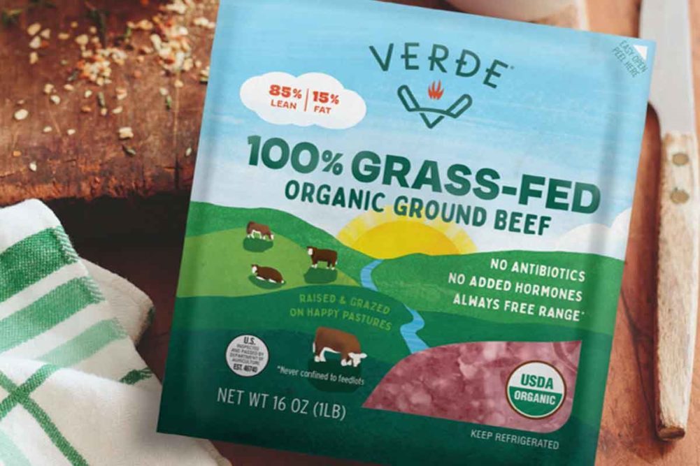 Verde Farms ground beef packaging