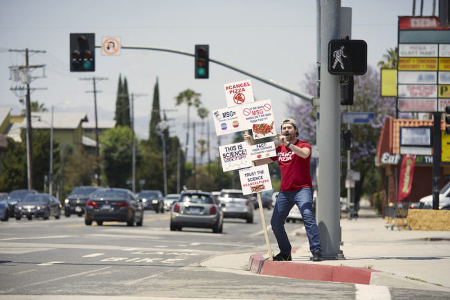The #CancelPizza science-minded conspiracy theorist taking the movement public in Los Angeles.