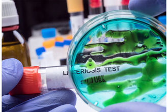 Test tube labeled Listeria 