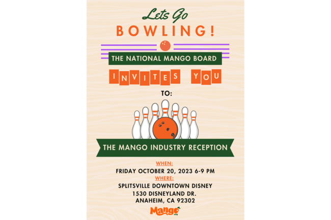 national mango board bowling event ad