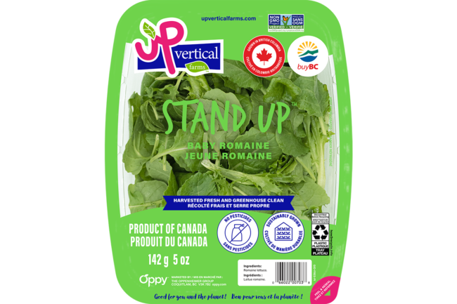 Stand Up lettucs top seal package