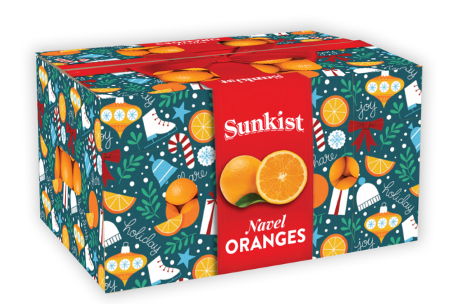 Sunkist carton of Navel oranges