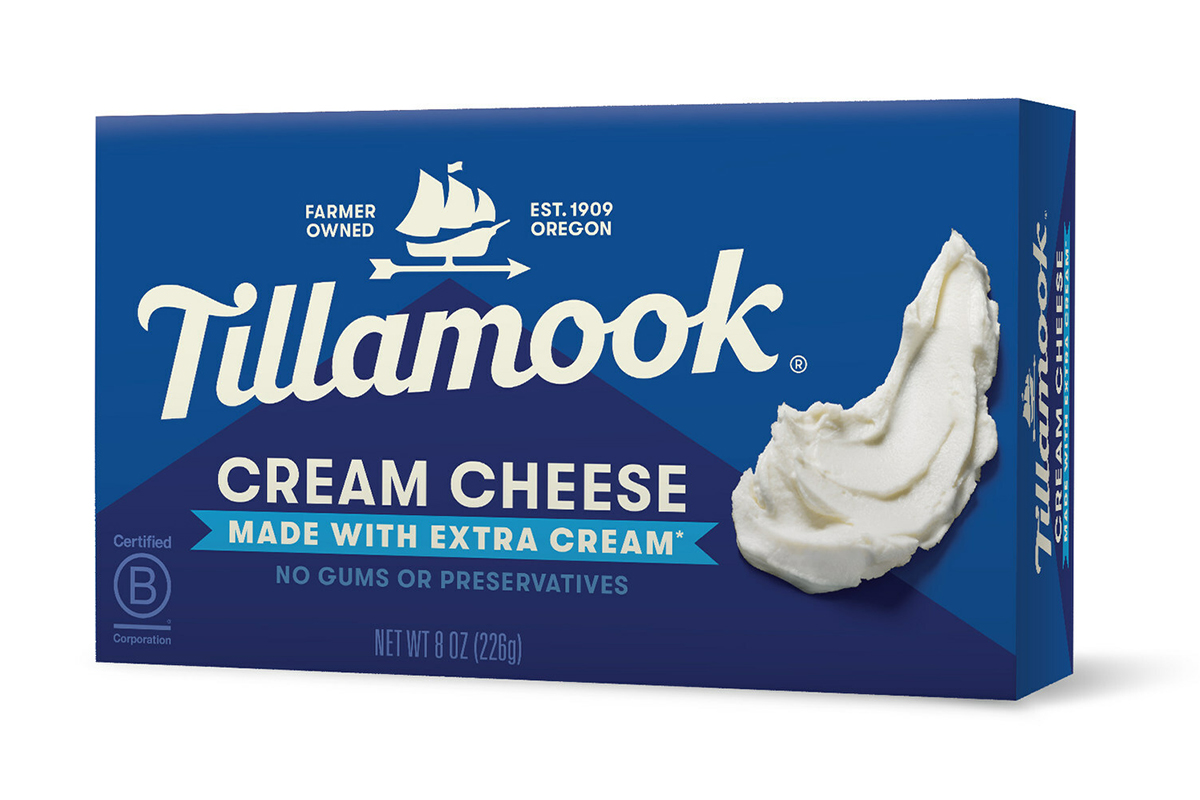 Tillamook County Creamery cream cheese package