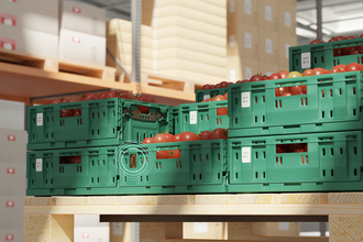 crates of tomatoes