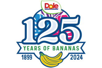 Dole 125 years of bananas logo