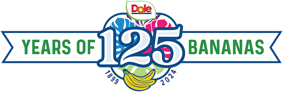 Dole 125 years of bananas logo