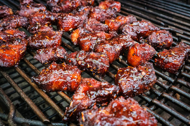Kansas City-style barbecue burnt ends